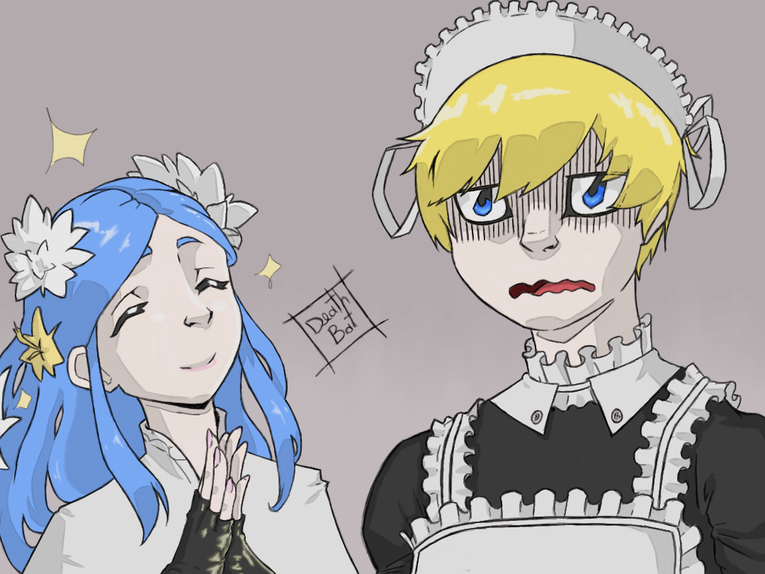 Ky(vestido de maid) e Dizzy